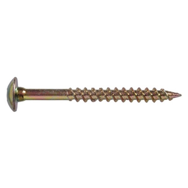 Totalturf 48648 8 x 2.5 in. Dichromate Cabinet Installation Screws&#44; Star Zinc & Yellow TO138357